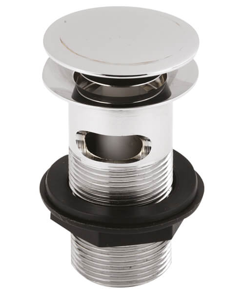 Nuie Round Push Button Slotted Basin Waste