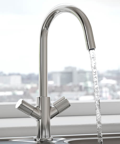 Bristan Fern Deck Mounted Easyfit Mono Kitchen Sink Mixer Tap with Swivel Spout