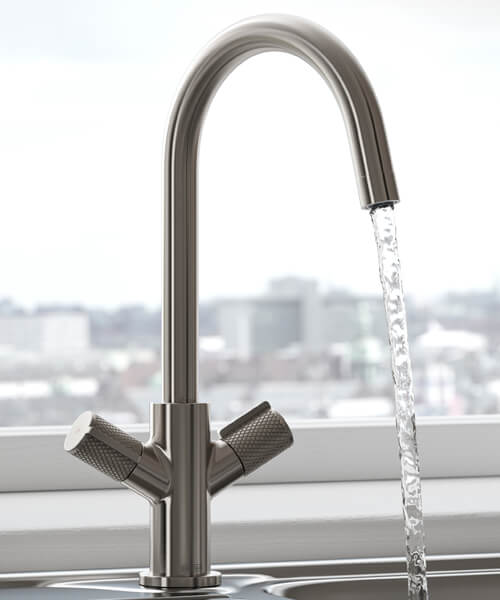 Alternate image of Bristan Fern Deck Mounted Easyfit Mono Kitchen Sink Mixer Tap with Swivel Spout