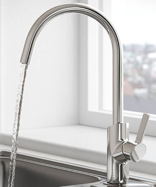 Bristan Maple Deck Mounted Easyfit Mono Kitchen Sink Mixer Tap - Swivel Spout