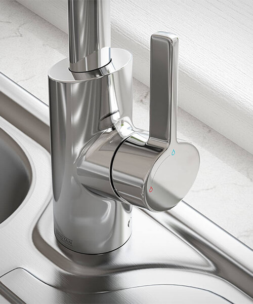 Alternate image of Bristan Maple Deck Mounted Easyfit Mono Kitchen Sink Mixer Tap - Swivel Spout