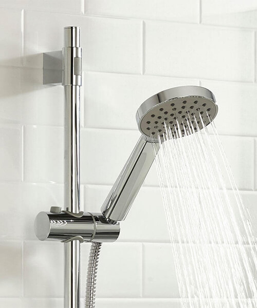Additional image of Bristan Onza Exposed Thermostatic Shower Valve with Handset and Riser Rail Kit