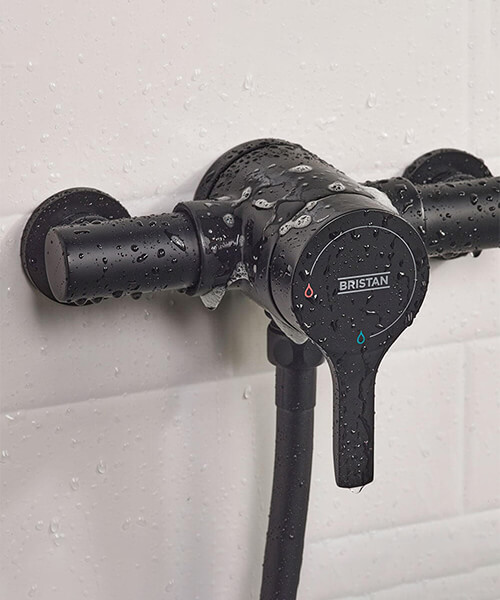 Alternate image of Bristan Onza Exposed Thermostatic Shower Valve with Handset and Riser Rail Kit