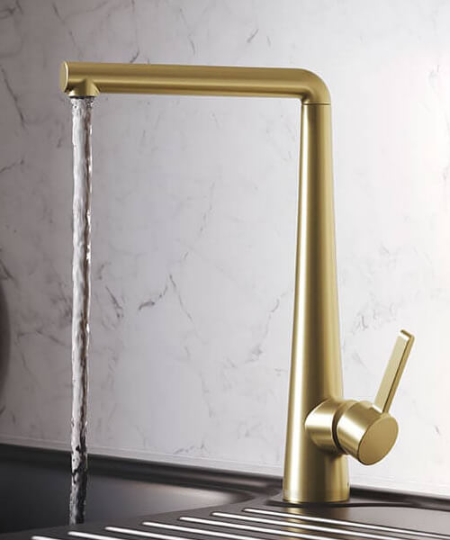 Alternate image of Bristan Pine Deck Mounted Easyfit Mono Kitchen Sink Mixer Tap - Swivel Spout