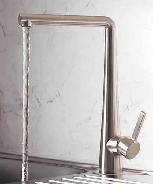 Alternate image of Bristan Pine Deck Mounted Easyfit Mono Kitchen Sink Mixer Tap - Swivel Spout