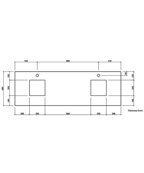 Technical drawing 67332 / FZHF2780-1500-B0026