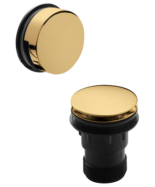 Additional image of Nuie Easyclean Sprung Plug Bath Waste