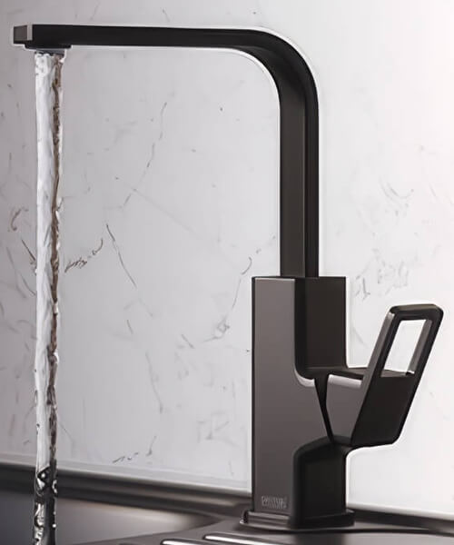Alternate image of Bristan Spruce Deck Mounted Easyfit Mono Kitchen Sink Mixer Tap with Swivel Spout
