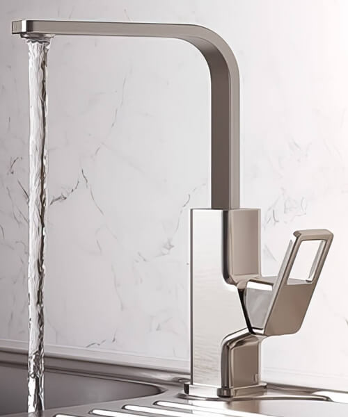 Alternate image of Bristan Spruce Deck Mounted Easyfit Mono Kitchen Sink Mixer Tap with Swivel Spout