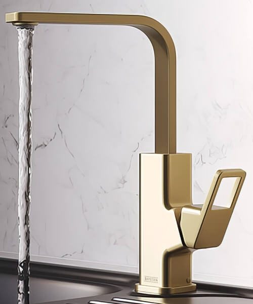 Alternate image of Bristan Spruce Deck Mounted Easyfit Mono Kitchen Sink Mixer Tap with Swivel Spout