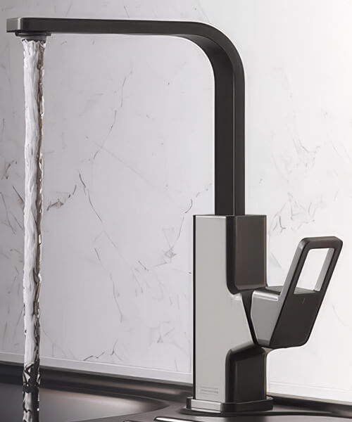 Alternate image of Bristan Spruce Deck Mounted Easyfit Mono Kitchen Sink Mixer Tap with Swivel Spout
