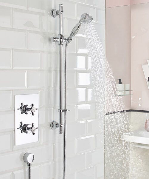 Bristan 1901 Traditional Shower Pack With Adjustable Riser