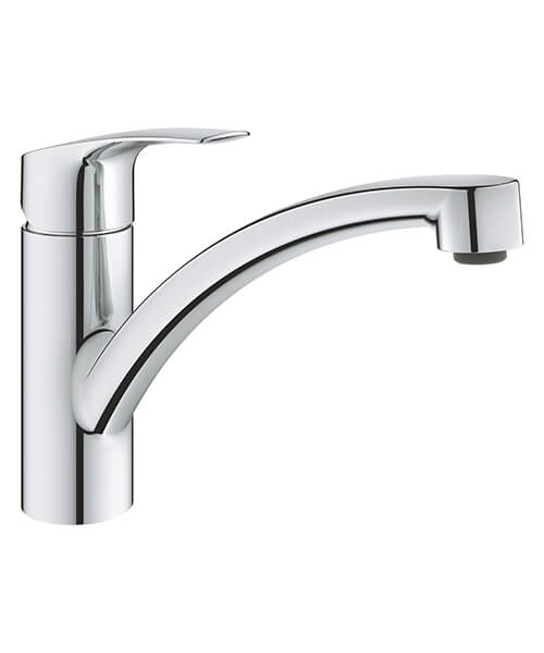 Grohe Eurosmart Chrome Deck Mounted Single Lever Kitchen Sink Mixer Tap