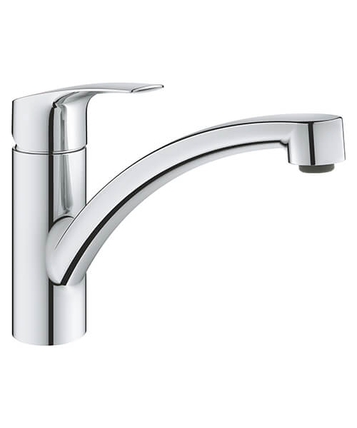 Grohe Eurosmart Deck Mounted Chrome Kitchen Sink Mixer Tap With Swivel Spout
