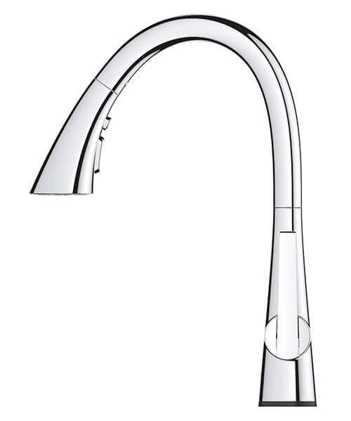 Additional image of Grohe Zedra Touch Deck Mounted Electronic Kitchen Sink Mixer Tap With Swivel Spout