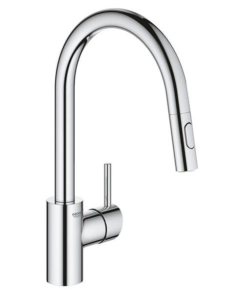 Grohe Concetto Deck Mounted Kitchen Sink Mixer Tap with Swivel Spout