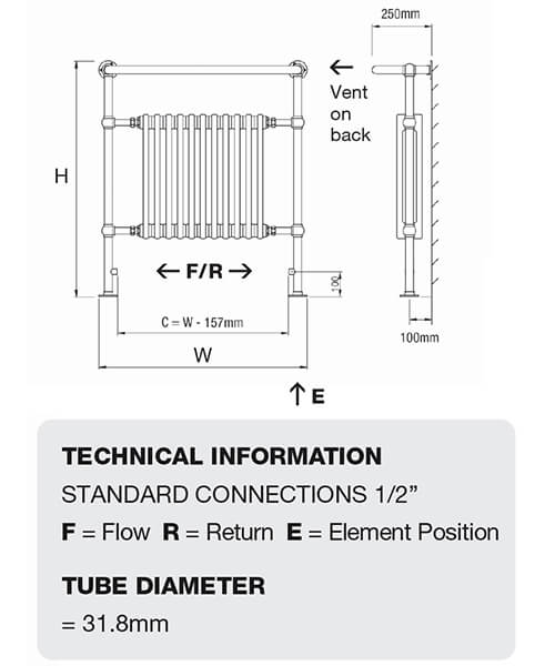 Technical drawing 23140 / CROXTON-1-CP