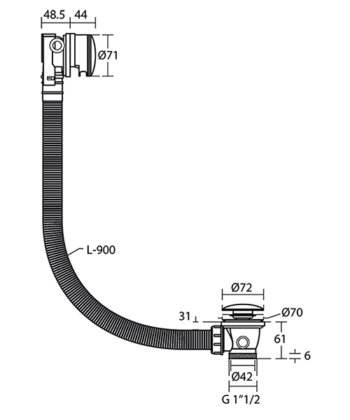 Technical drawing 72922 / E1485AA