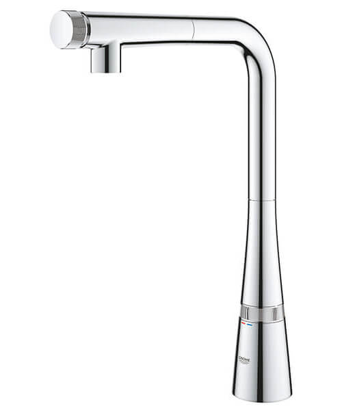 Additional image of Grohe Zedra SmartControl Deck Mounted Kitchen Sink Mixer Tap with Pull-Out Spray Head