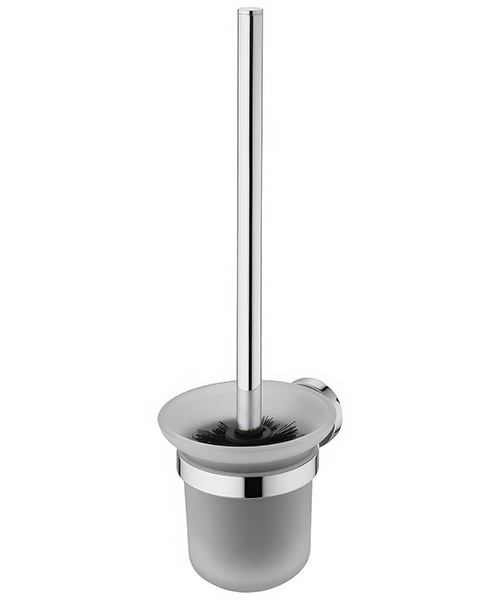 Ideal Standard IOM Wall Mounted Frosted Glass Toilet Brush And Holder
