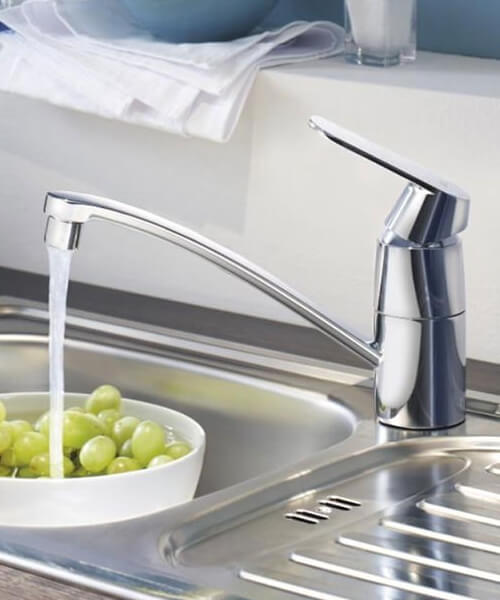 Grohe Eurosmart Cosmopolitan Chrome Kitchen Sink Mixer Tap with Swivel Spout