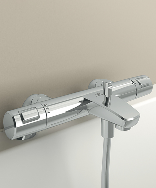 Additional image of Ideal Standard Ceratherm T25 Thermostatic Exposed Chrome Bath Shower Mixer Tap