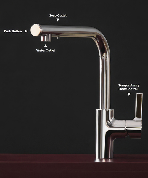 Alternate image of Ideal Standard Gusto Imx Single Lever Kitchen Mixer Tap With L-Shaped Spout
