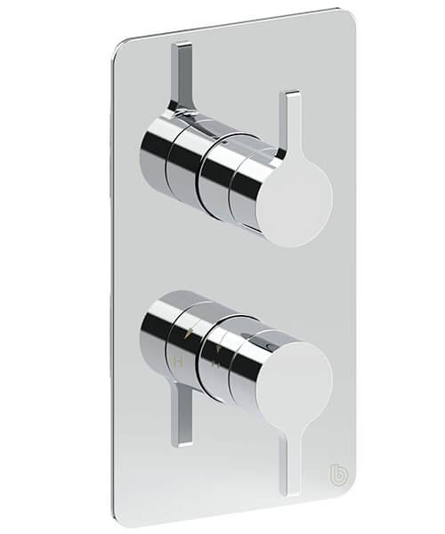 Britton Hoxton Thermostatic 120mm x 215mm Shower Mixer Valve