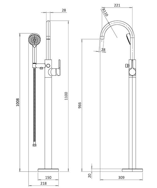Technical drawing 63301 / HOX416FC