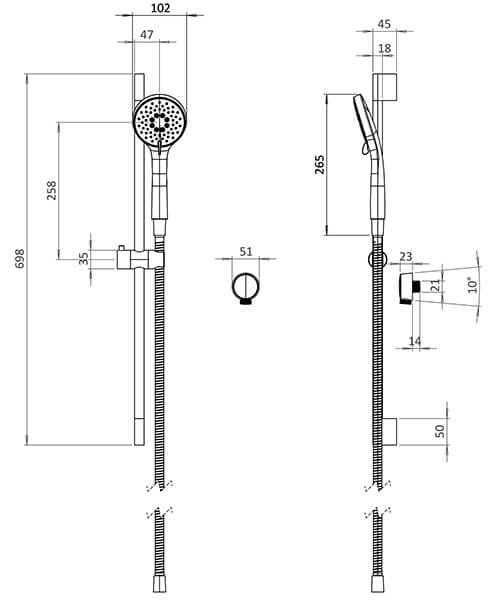 Technical drawing 68038 / HOXPACKAGE1C