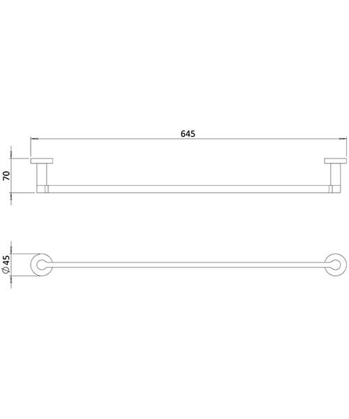 Technical drawing 63271 / HOX023C