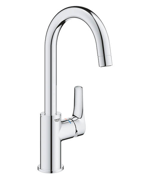 Alternate image of Grohe Eurosmart L-Size Chrome Basin Mixer Tap with Swivel Spout