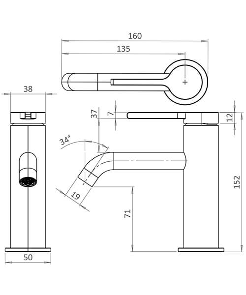 Technical drawing 75021 / HOX110DNC