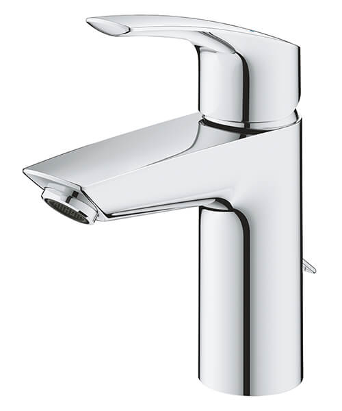 Additional image of Grohe Eurosmart S-Size Chrome Basin Mixer Tap with Retractable Chain
