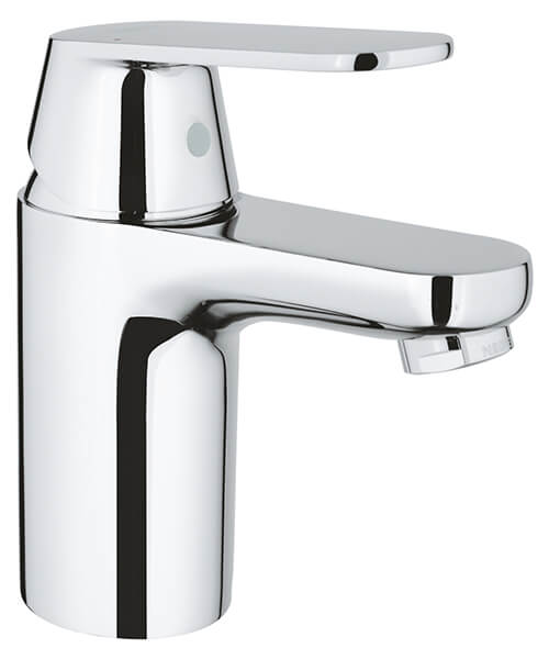 Grohe Eurosmart Cosmopolitan S-Size Chrome Basin Mixer Tap with Push-Open Waste