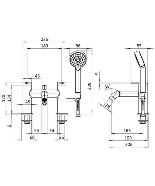 Technical drawing 63333 / HOX422DC