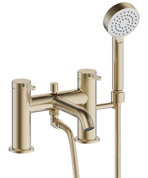 Additional image of Britton Hoxton Bath Shower Mixer Tap with Handset and Hose