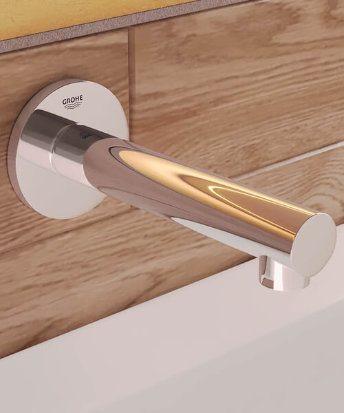 Grohe Concetto Wall Mounted Chrome Bath Spout with Mousseur