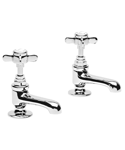 Tavistock Varsity Pair Of Basin Tap - Deck Mounted