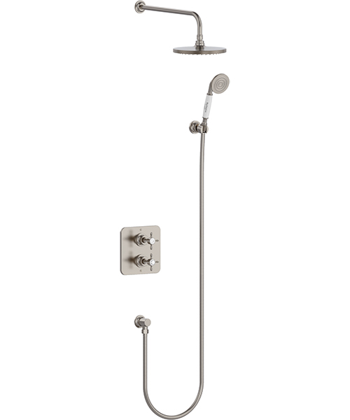 Additional image of Burlington Guild Traditional Thermostatic Mixer Valve With Fixed Head And Handset