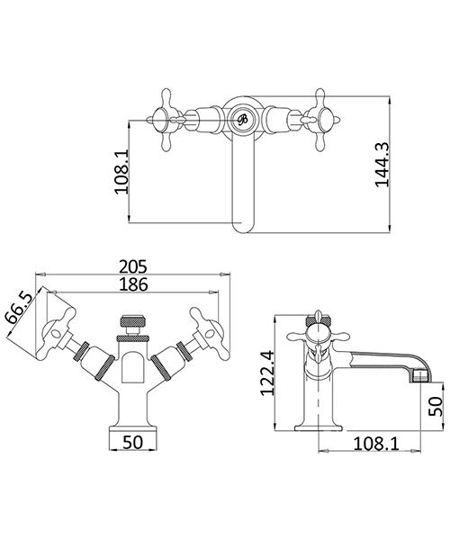 Technical drawing 71734 / GU110DNC