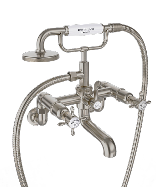 Additional image of Burlington Guild Wall Mounted Traditional Bath Shower Mixer Tap With Kit