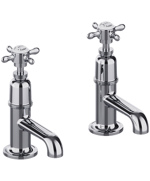 Burlington Guild Deck Mounted Pair Of Basin Taps