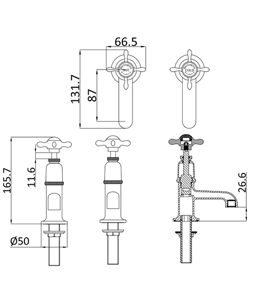 Technical drawing 71736 / GU150DNC