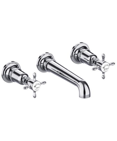 Burlington Guild Wall Mounted Traditional 3 Hole Bath Filler Tap