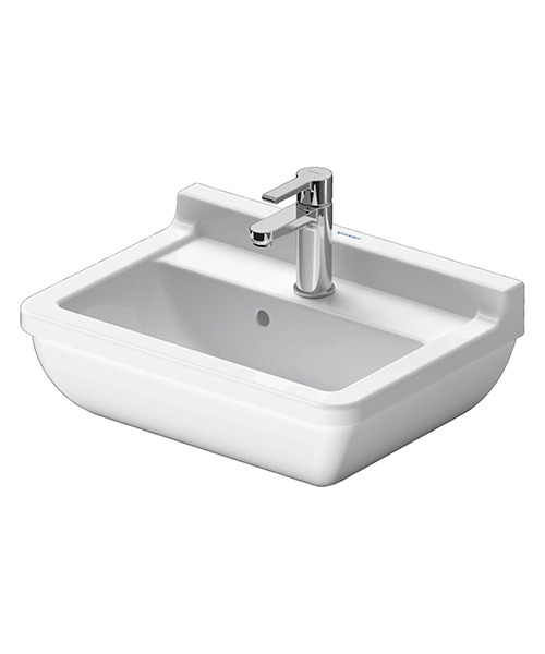 Additional image of Duravit Starck-3 500 x 360mm 1 TH Underneath Glazed Washbasin With Overflow
