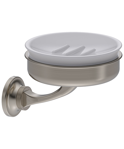 Additional image of Burlington Guild Traditional Round Soap Dish With Holder