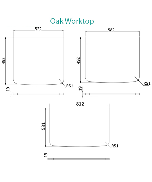 Alternate image of Burlington Guild Floorstanding Open Shelf Vanity Unit With Countertop