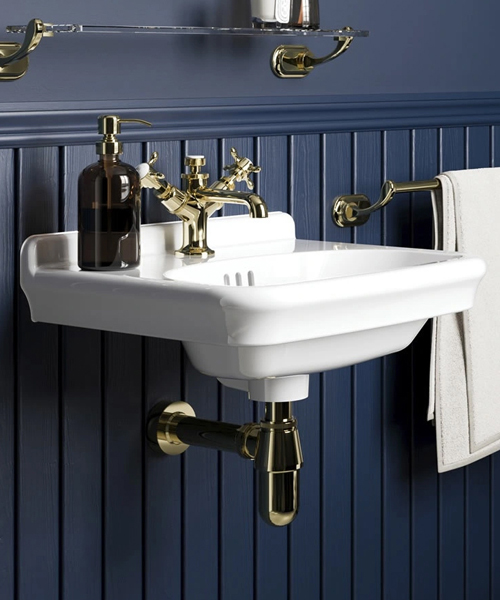 Burlington Guild White Wall Hung Cloakroom Basin