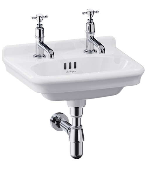 Additional image of Burlington Guild White Wall Hung Cloakroom Basin